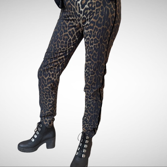 Toni (Gardeur) Animal Print Ponte Pant With Velvet Piping 34 - Picture 2 of 9